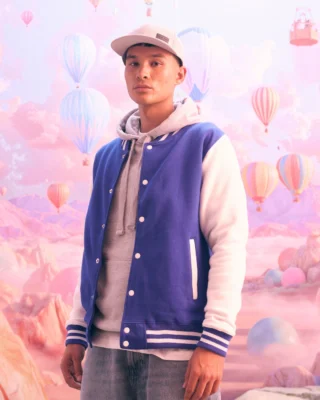 Classic varsity, ready for your twist. The JH043 Varsity Jacket brings bold contrast colour combos and plenty of personality to teamwear, merch and branded collections. Made from heavyweight 330gsm fabric, it’s available in 15 colour combinations and sizes XS–3XL in selected colours.
